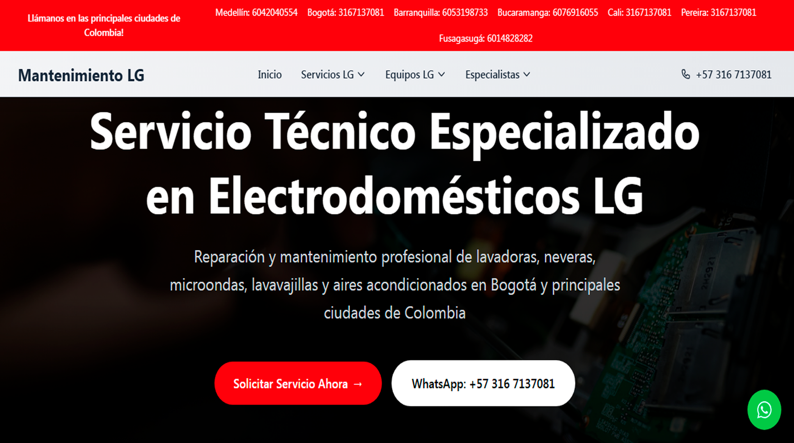 Mantenimiento LG
